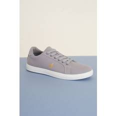 Brave Soul Mens Grey 'Kite' Canvas Lace Up Trainers