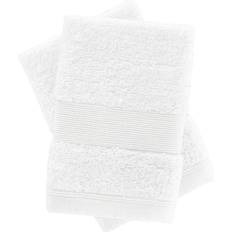 Catherine Lansfield Anti Bacterial Guest Towel White (30x30cm)