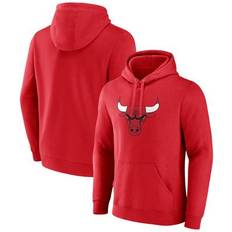 Chicago Bulls Jackets & Sweaters Fanatics Men's Branded Red Chicago Bulls Primary Logo Pullover Hoodie