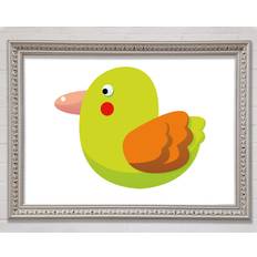 East Urban Home Spot Bird Baby Blue Children's White Framed Art 59.7x42cm