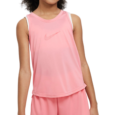 Girls - L Tank Tops Nike Kid's Dri-FIT One Training Tank Top - Coral Chalk/Sea Coral (DH5215-611)