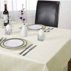 Emma Barclay & Sons Chequers X Cream Tablecloth White