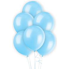 Blue Balloons Shatchi LIGHT BLUE, 10 12Inch Plain Balloons Helium Latex Decorative Party Balloons Blue