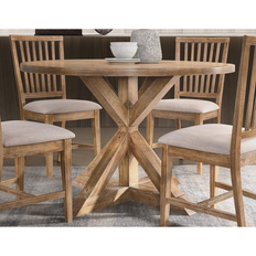 Best Master Furniture Venus Antique-Like Natural Oak Dining Table