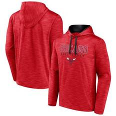 Chicago Bulls Jackets & Sweaters Fanatics Men's Branded Heather Red Chicago Bulls Fast Break Pullover Hoodie
