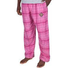 Men - Pink Sleepwear Concepts Sport Men's Pink New Orleans Saints Ultimate Plaid Flannel Pajama Pants