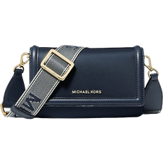 Nylon - Women Handbags Michael Kors Jet Set Small Nylon Gabardine Smartphone Crossbody Bag - Navy