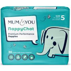 Mum & You Nappychat Eco-Nappies Size 5 11-25kg 36pcs