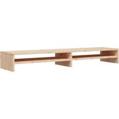 vidaXL Monitor Stand Natural TV Bench 100x13cm