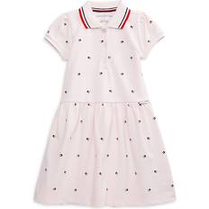 Tommy Hilfiger Girl's Pique Polo Logo-Print Short Sleeve Dress - Assorted