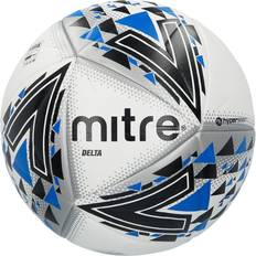 4 Football Mitre Delta Football - White/Black/Blue