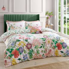 RHS Cottage Meadow 200 Thread Count Duvet Cover Green