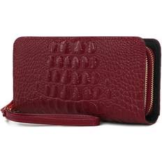 MKF Collection MKF Collection Eve Genuine Leather Crocodile-embossed Wristlet Wallet Mia K