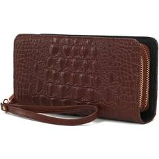 MKF Collection MKF Collection Eve Genuine Leather Crocodile-embossed Wristlet Wallet Mia K