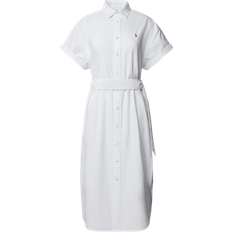 Polo Ralph Lauren White Dresses Polo Ralph Lauren Mid Length Shirt Dress - White