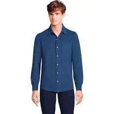 Lands' End Men Shirts Lands' End Men's Long Sleeve Texture Knit Button Down Shirt