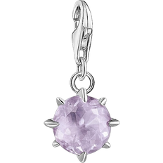 Amethyst Charms & Pendants Thomas Sabo Charm Club Birthstone June Charm - Silver/Amethyst/Transparent