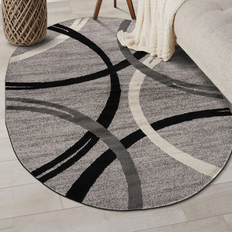 World Rug Gallery Contemporary Abstract Gray