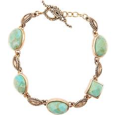 Barse Turquoise Link Toggle Bracelet