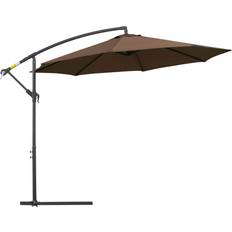 Steel Parasols OutSunny 3m Garden Banana Parasol Cantilever Umbrella