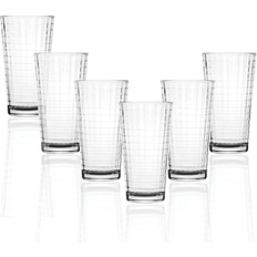 Circleware Matrix Set of 6 2.3"W Drinking Glass 6