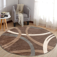 World Rug Gallery Contemporary Abstract Brown