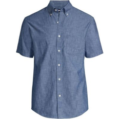 Lands' End Shirts Lands' End Men Short Sleeve Button Down Chambray Traditional Fit Shirt