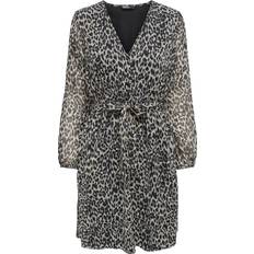 Grey - Leopard Dresses Only Cera Short Dress - Grey/Pumice Stone