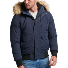 Superdry L - Men Outerwear Superdry Everest Bomber Jacket - Nordic Chrome Navy