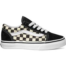 Vans Kid's Primary Check Old Skool - Black/White