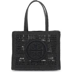 Tory Burch Ella Hand Crocheted Tote Small - Black