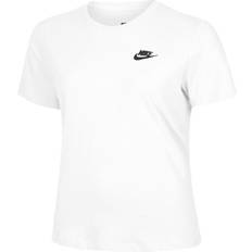 Nike Women T-shirts & Tank Tops Nike Sportswear Club Essentials T-shirt - White/Black