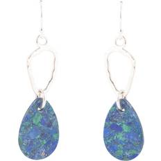 Barse Azurite and Sterling Silver Drop Earrings