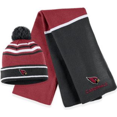 Wear by Erin Andrews Women's Cardinal Arizona Cardinals Colorblock Cuffed Knit Hat with Pom Scarf Set