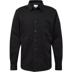 Calvin Klein Elastane/Lycra/Spandex Tops Calvin Klein Relaxed Cotton Twill Shirt - Black