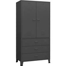 vidaXL 339615 Anthracite Grey Wardrobe 90x180cm