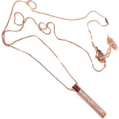 Rose Gold Necklaces Pendant Necklace - Rose Gold/Transparent