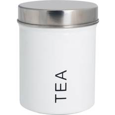 Harbour Housewares Round Metal Kitchen Canister Tea Caddy