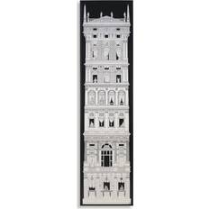 Fornasetti Panel Grattacielo Rinascimentale Black/White Wall Decor 50x200cm