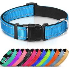 JOYTALE Joytale Reflective Dog Collar,Padded Soft Neoprene Pet Collar Dogs,L,Sky