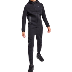 Nike Hoodies Children's Clothing Nike Junior Tech Fleece Full Zip Hoodie - Black