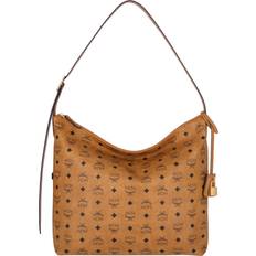 MCM Aren Hobo In Visetos - Cognac