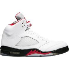 Nike Air Jordan 5 Retro M - White/Fire Red/Black
