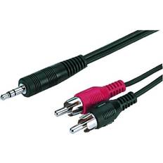 Monacor 2RCA-3.5mm M-M 1.2m