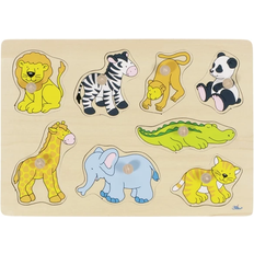 Goki Zoo Animals Lift Out Puzzle 8 Pieces