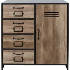 Shelves Chest of Drawers LLOYD Cargo Brown Chest of Drawer 80x82cm
