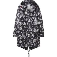 Clothing Joules Clothing Womens/Ladies Z Raine Printed Mid Length Waterproof Rain Jacket Black NA Women's