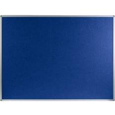 Blue Bulletin Boards Franken Felt Noticeboard Aluminium Frame 1200x900