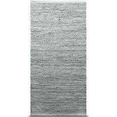 Rug Solid Leather Grey 75x200cm