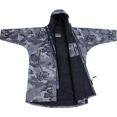 Grey - Men - XL Coats Dryrobe Advance Long Sleeve Changing Robe - Black Camo